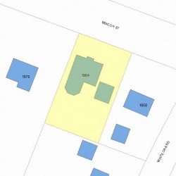 1964 Beacon St, Newton, MA 02459 plot plan