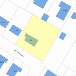 11 Whittemore Rd, Newton, MA 02458 plot plan