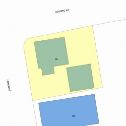 66 Linden St, Newton, MA 02464 plot plan