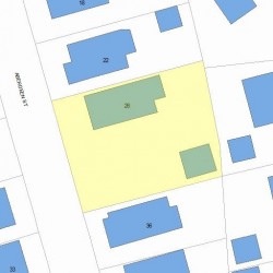 26 Aberdeen St, Newton, MA 02461 plot plan