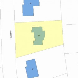 47 Lovett Rd, Newton, MA 02459 plot plan