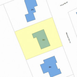 283 Winchester St, Newton, MA 02461 plot plan