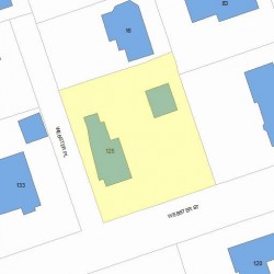 125 Webster St, Newton, MA 02465 plot plan