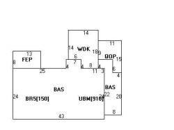 28 Hancock St, Newton, MA 02466 floor plan