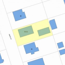 32 Dalby St, Newton, MA 02458 plot plan