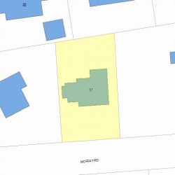 17 Moffat Rd, Newton, MA 02468 plot plan