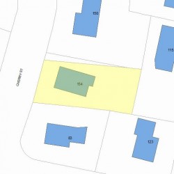 154 Cherry St, Newton, MA 02465 plot plan