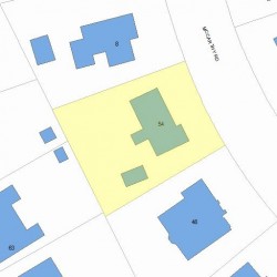 54 Mccarthy Rd, Newton, MA 02459 plot plan