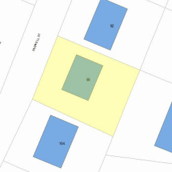 98 Farwell St, Newton, MA 02460 plot plan