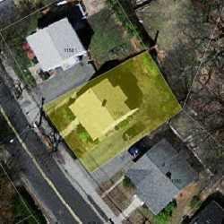 1156 Chestnut St, Newton, MA 02465 aerial view