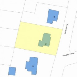 21 Beaumont Ave, Newton, MA 02460 plot plan