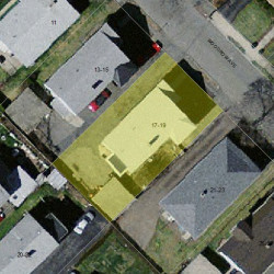 19 Woodrow Ave, Newton, MA 02460 aerial view