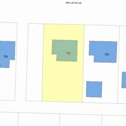 742 Boylston St, Newton, MA 02459 plot plan