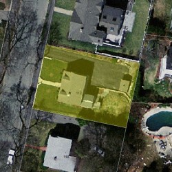 112 Fordham Rd, Newton, MA 02465 aerial view