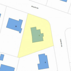 3 Exmoor Rd, Newton, MA 02459 plot plan