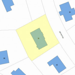 39 Dexter Rd, Newton, MA 02460 plot plan