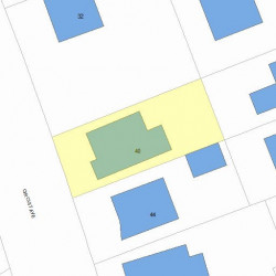 40 Circuit Ave, Newton, MA 02461 plot plan