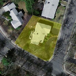 133 Wendell Rd, Newton, MA 02459 aerial view