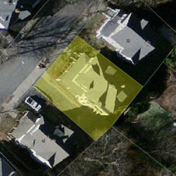 36 Hollis St, Newton, MA 02458 aerial view