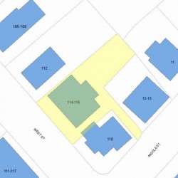 116 West St, Newton, MA 02458 plot plan