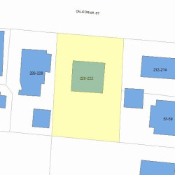 220 California St, Newton, MA 02458 plot plan