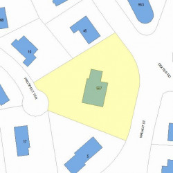 567 Walnut St, Newton, MA 02460 plot plan