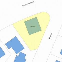 242 Commonwealth Ave, Newton, MA 02466 plot plan