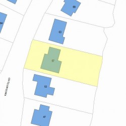 57 Kingswood Rd, Newton, MA 02466 plot plan