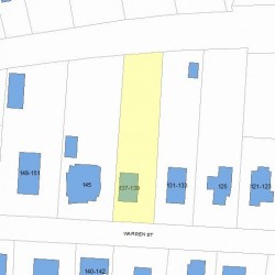 137 Warren St, Newton, MA 02459 plot plan