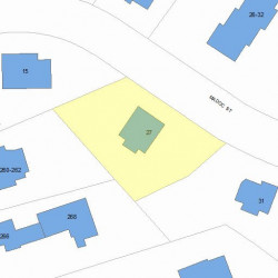 27 Madoc St, Newton, MA 02459 plot plan