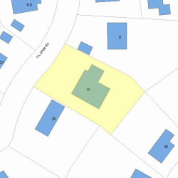 16 Pilgrim Rd, Newton, MA 02468 plot plan