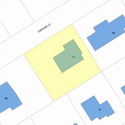54 Goddard St, Newton, MA 02461 plot plan
