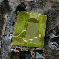 6 Leonard Ave, Newton, MA 02465 aerial view