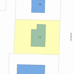 119 Oxford Rd, Newton, MA 02459 plot plan