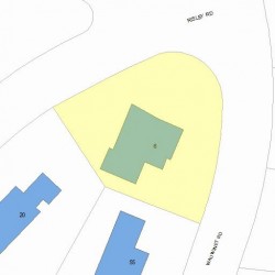 6 Risley Rd, Newton, MA 02465 plot plan