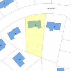 30 Selwyn Rd, Newton, MA 02461 plot plan