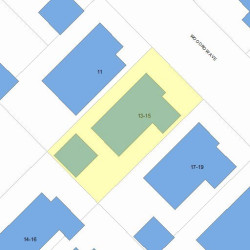 15 Woodrow Ave, Newton, MA 02460 plot plan