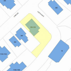 336 Lake Ave, Newton, MA 02461 plot plan