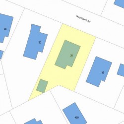 26 Woodbine St, Newton, MA 02466 plot plan