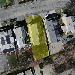 28 Court St, Newton, MA 02458 aerial view