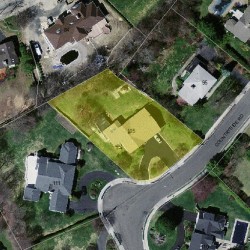 105 Countryside Rd, Newton, MA 02459 aerial view