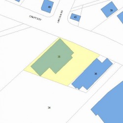 38 Crafts St, Newton, MA 02458 plot plan