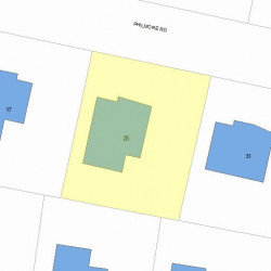 25 Philmore Rd, Newton, MA 02458 plot plan