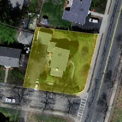 257 Waltham St, Newton, MA 02465 aerial view