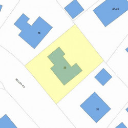 39 Miller Rd, Newton, MA 02459 plot plan