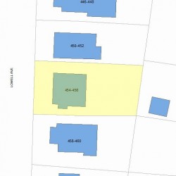 456 Lowell Ave, Newton, MA 02460 plot plan
