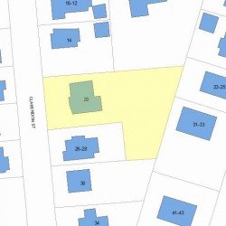 20 Clarendon St, Newton, MA 02460 plot plan
