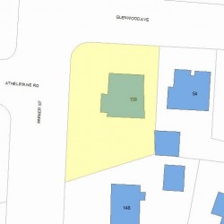 138 Parker St, Newton, MA 02459 plot plan