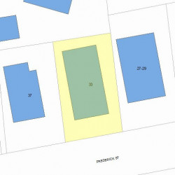 33 Frederick St, Newton, MA 02460 plot plan