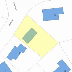 43 Hagen Rd, Newton, MA 02459 plot plan